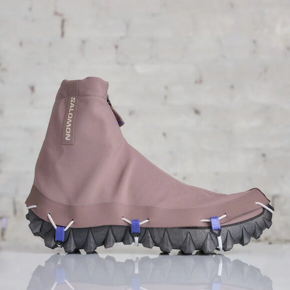 Salomon Snowclog Advanced Iron/Silver Cloud L47590200 Mule Slides Men's Sz 12 - Picture 12 of 15